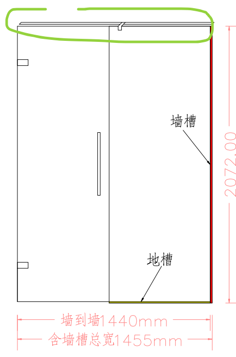 淋浴拉門安裝維修案件圖片