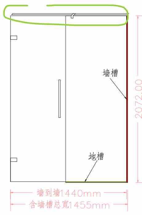 淋浴拉門安裝維修案件圖片