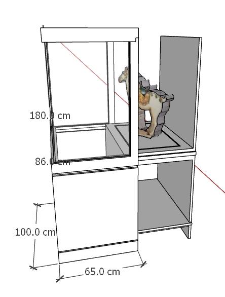 玻璃展示櫃訂做案件圖片