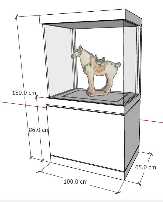 玻璃展示櫃訂做案件圖片