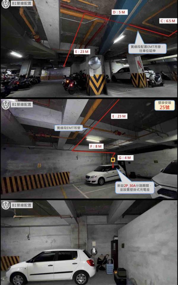 電動車充電樁安裝案件圖片