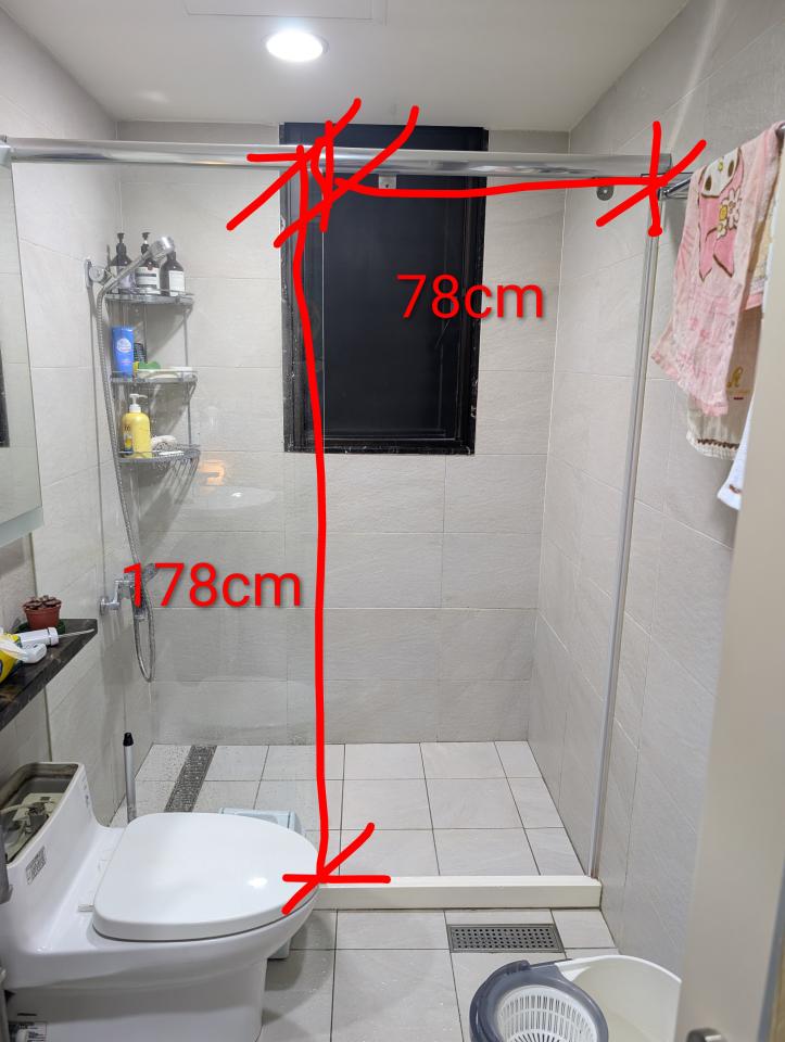 淋浴拉門安裝維修案件圖片