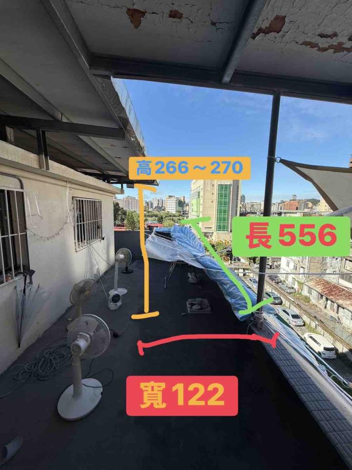 遮雨棚安裝案件圖片