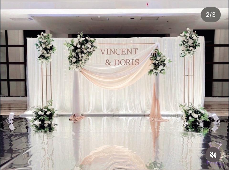 婚禮背板出租案件圖片