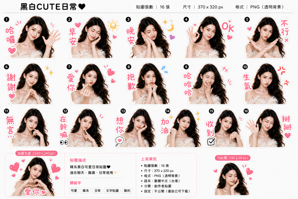 LINE貼圖製作案件圖片