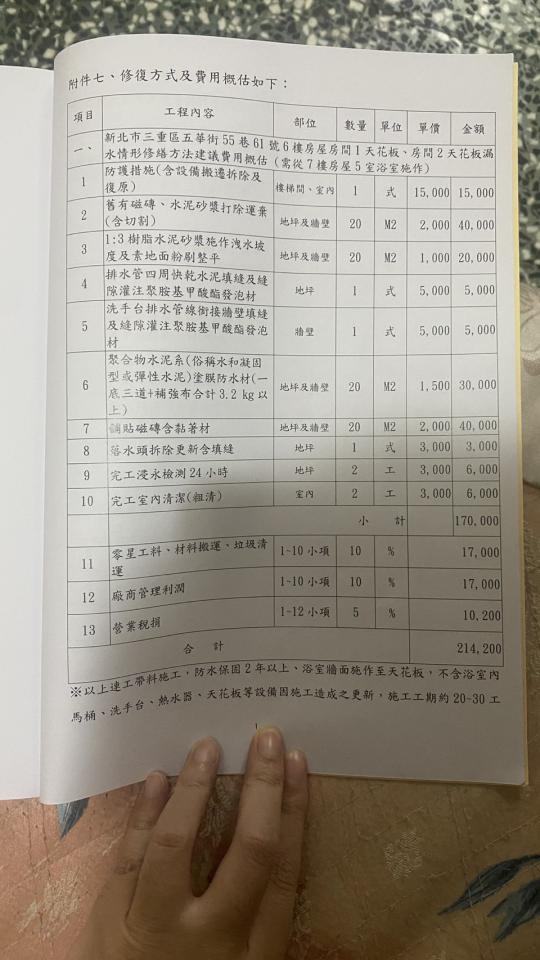 漏水處理案件圖片