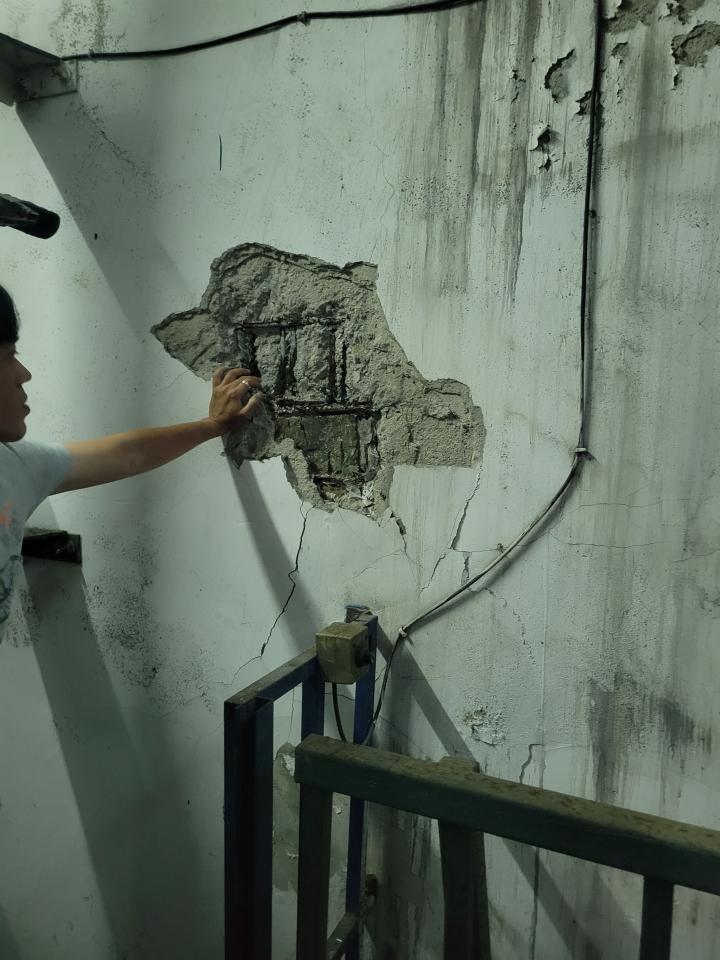 鋼筋外露處理案件圖片