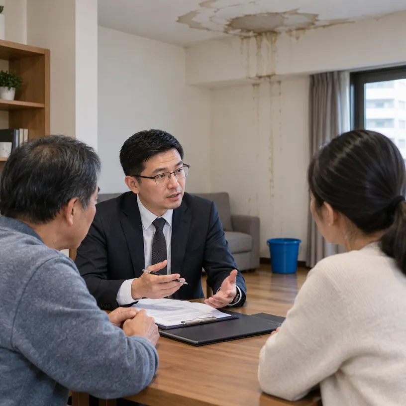 樓上漏水影響樓下住戶的鄰損責任、修繕範圍與損害賠償爭議協調