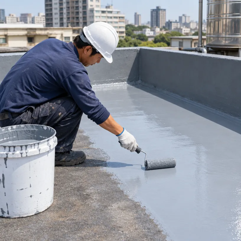 牆面或天花板水漬的防水層補強與屋頂防水處理