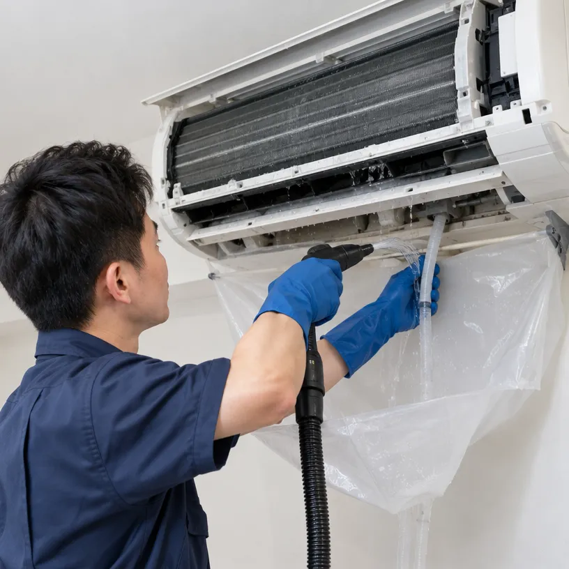 冷氣室內機與排水管清潔,清除機體髒污、排水孔堵塞及管內積垢