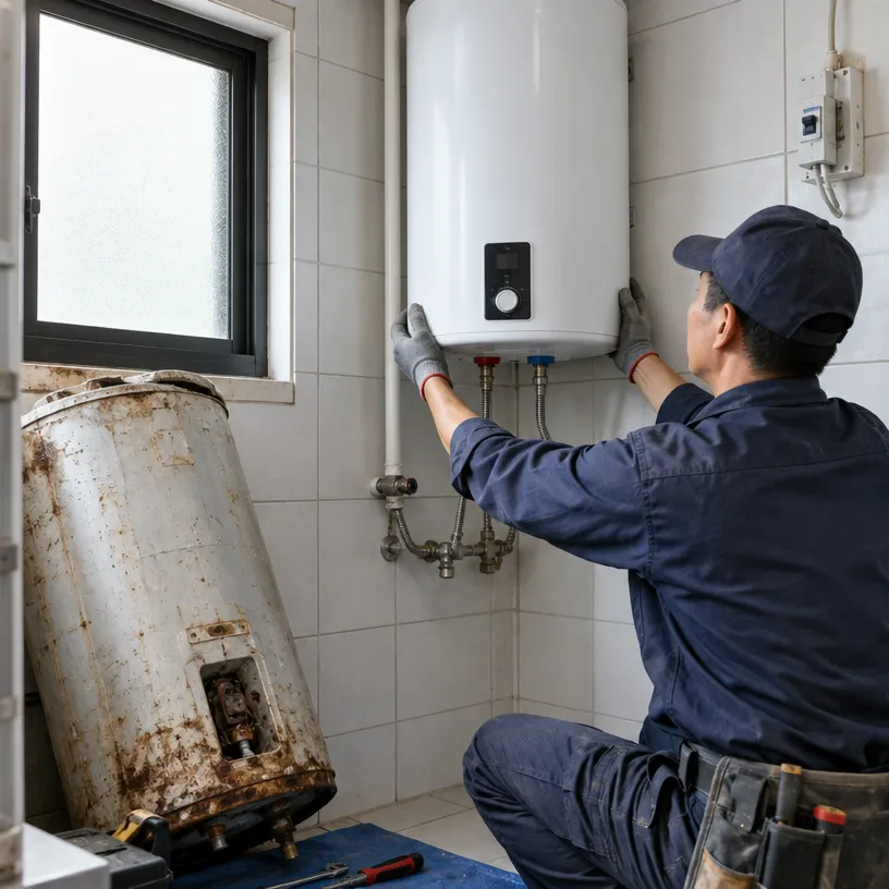 老舊住宅電熱水器拆除與新機汰換安裝