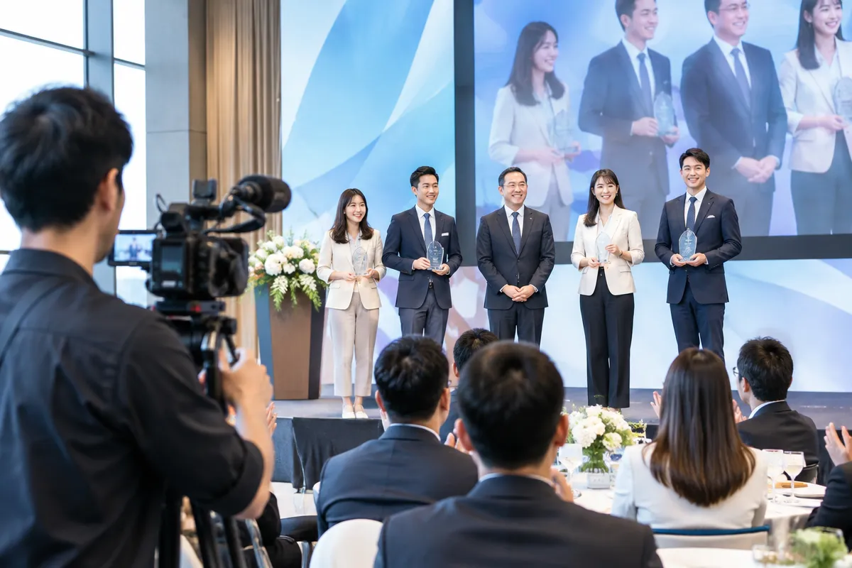 企業活動成果留存與宣傳素材製作，涵蓋全程錄影、活動精華短片、品牌字幕與平面攝影