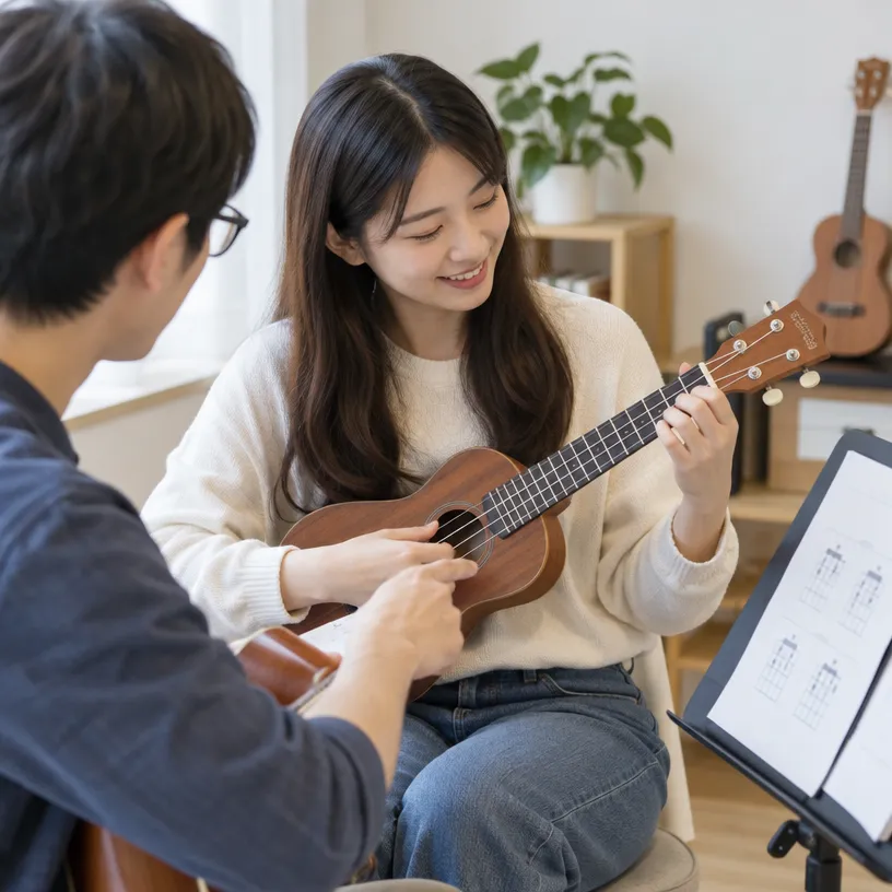 烏克麗麗伴奏入門，學習持琴、調音、基本和弦與刷弦技巧