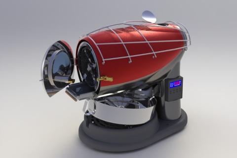 舜奕設計............ - 一鍵全自動化咖啡豆烘焙機