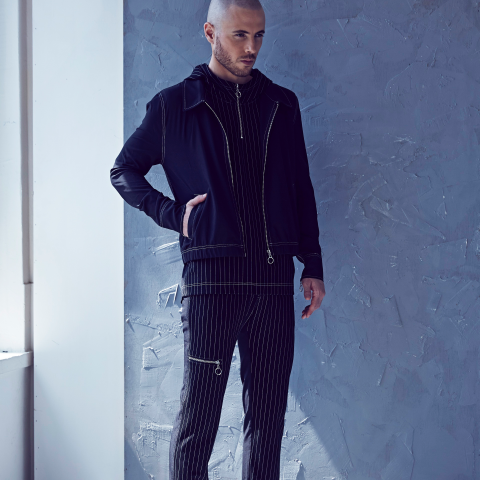 爲之商企 - 男裝商企設計＿條紋針織上下著