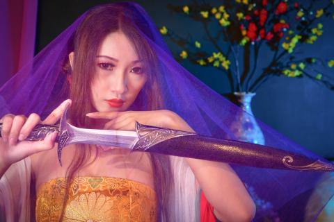 貝菈魔法工作室 - 專業模特兒NINA在貝菈魔法典雅棚