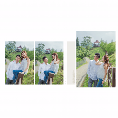 Susan Lin - 方型相本設計
尺寸：約24X12(英吋)
               約60X30(公分)
風格簡約設計
以色塊與文字做搭配