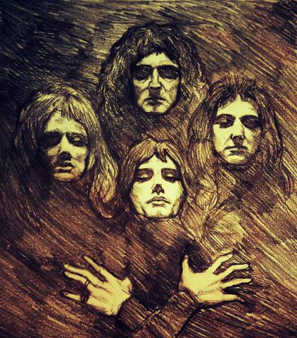 Mᴏᴛʀɪᴄ 角色/插畫狂想 - Queen band 
皇后樂團

真人畫作素描插畫練習