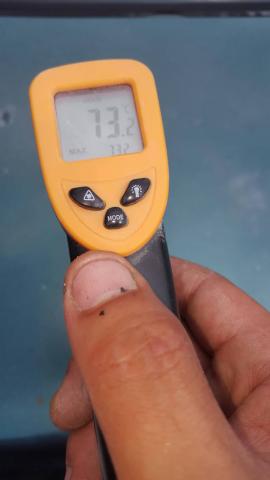 翔鴻工程公司 翔鴻防水工程公司 - 鐵皮屋頂隔熱漆施工前實測