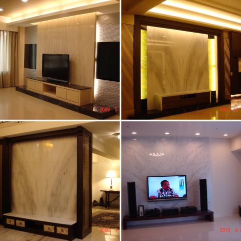 真我空間裝修設計 - 客廳電視主壁造型四式