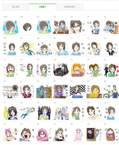 艾蒙藝術工作社 - line貼圖設計