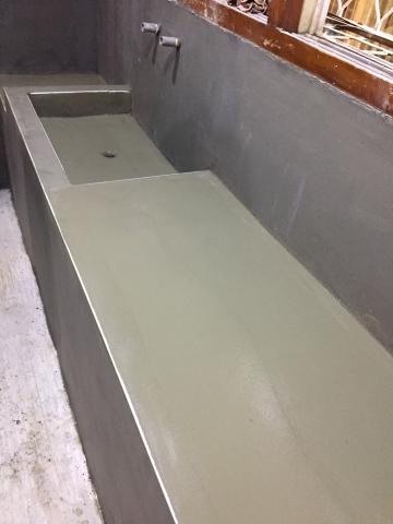 仁祥泥作工程 - 灶台粉光完成