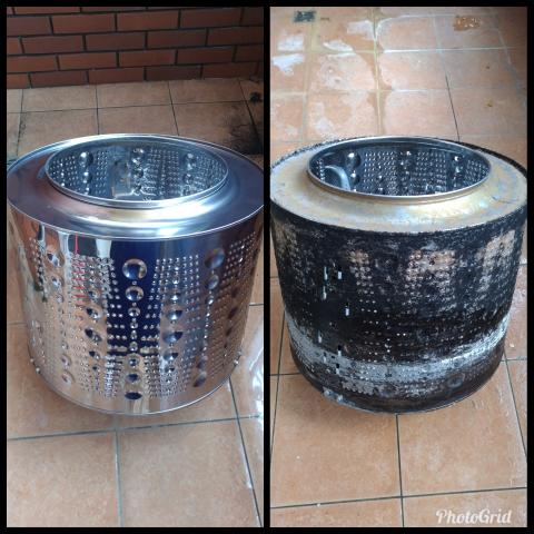 大肆洗 - 滾筒式洗衣機清洗前後