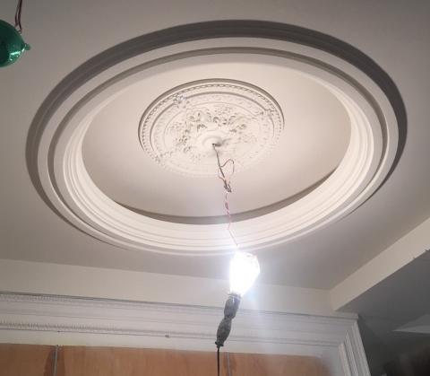 藍紅黃 油漆工程承包 - 造型天花板