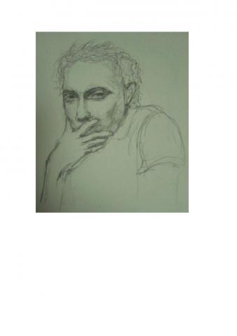 賴英倫 (珮瑩 Aining Art Studio) - 工作室作品-速寫外國朋友