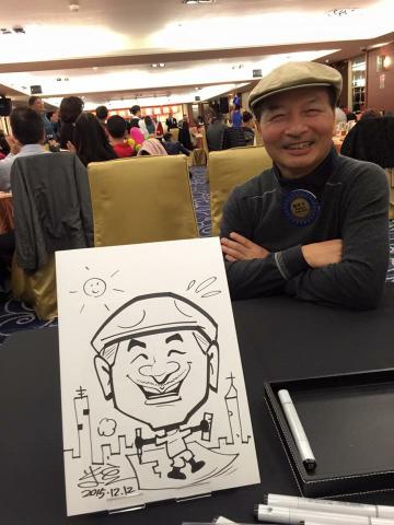 米豆人像漫畫現場 - 扶輪社、獅子會的寶眷們最期待的禮物，歡樂一百分。