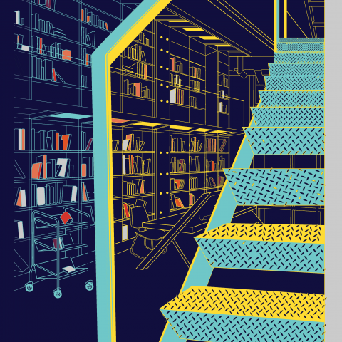 日宣 - 大一設計繪畫，由碳筆先繪製手稿再放置illustrator與photoshop進行電腦繪製