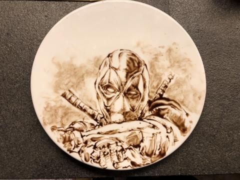 柏瑋藝術工作室 - 巧克力醬畫盤