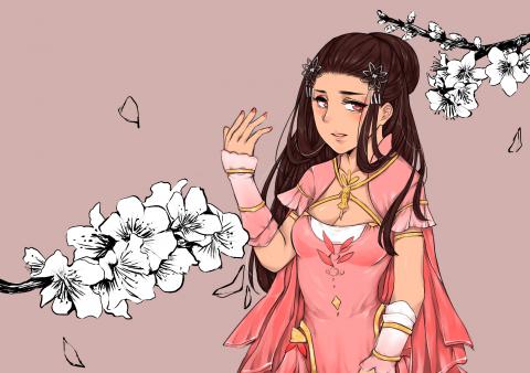 莊芯羽 - 插畫風格範例
SAI繪製