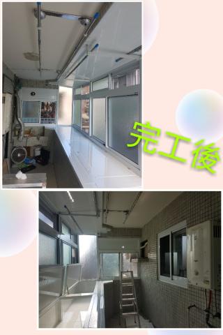 天閤鋁門窗 - 外凸窗(有收納櫃）