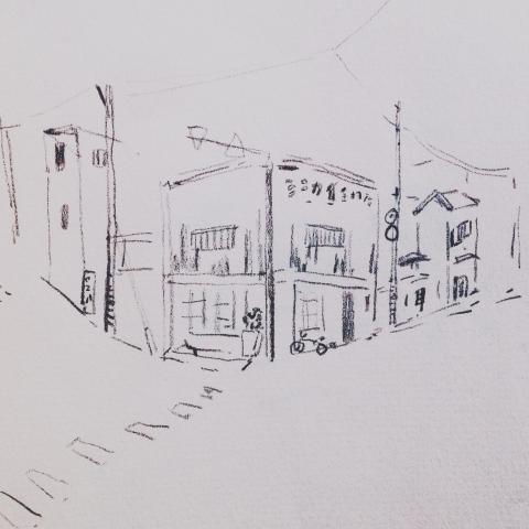 廖婕安 - 長野的日常速寫（散步很常經過的老房子）。