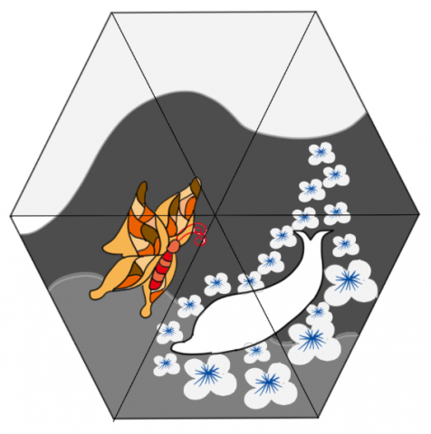 舒荷工作室 - 這是我幫一個志工團體做的雨傘圖案設計
