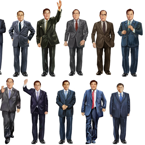 三層肥狐狸 - 展場插畫 / 台北市歷屆市長 B
使用工具：Photoshop