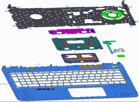 宇畫設計-林建穎 - 電子產品上蓋組立件設計