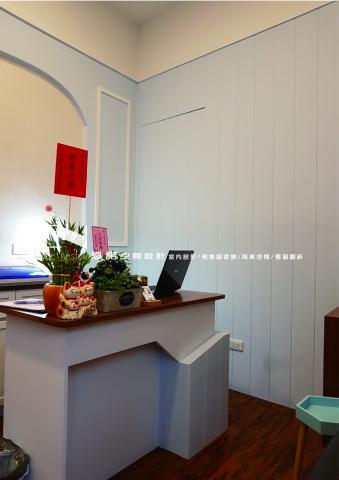 恩諾空間設計 - 頭份商業空間~美睫店，櫃檯區