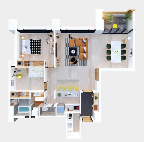 VISU STUDIO - 3D客戶上視圖