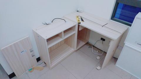 DS空間規劃施工 - 房間內系統櫃書桌