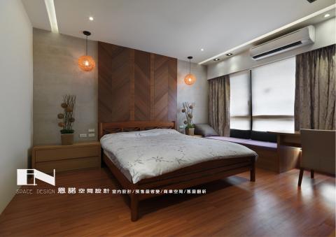 恩諾空間設計 - 竹北市新成屋，主臥室，北歐風