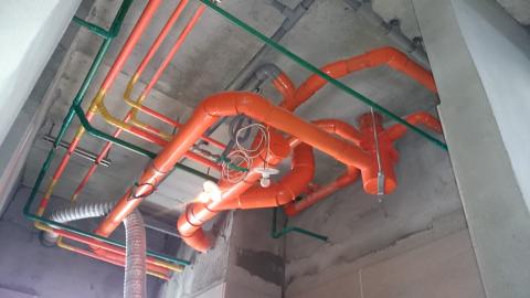 亟豐水電工程 - 污排水吊管施工