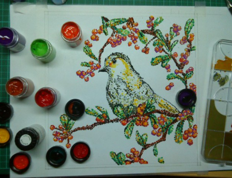 謝佩錡 - 水彩點陣畫