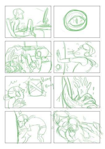 朽八的工作坊 - 分鏡草稿