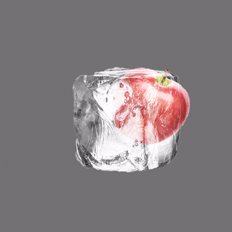 劉家菱 - Ps練習：冰凍蘋果
