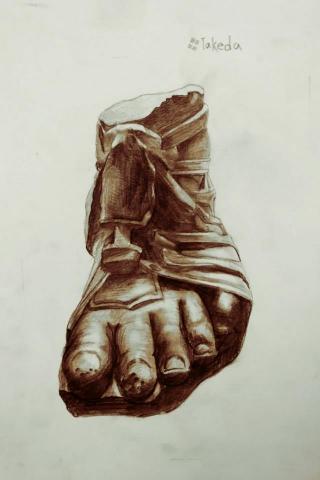 放飛集團創意工作室 - 素描練習
主題:石膏(腳)