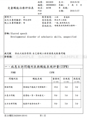 Kent - 醫院相關報表