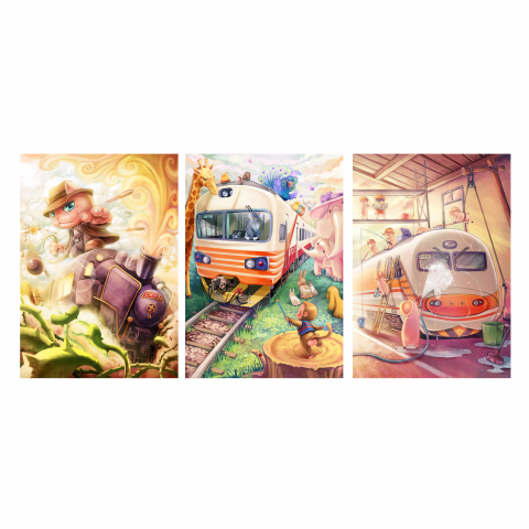 DORMOUSE眠 - 台鐵周邊插圖繪製