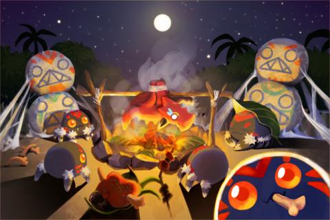 莊婷宇 - 插畫-決戰進化島的中秋節